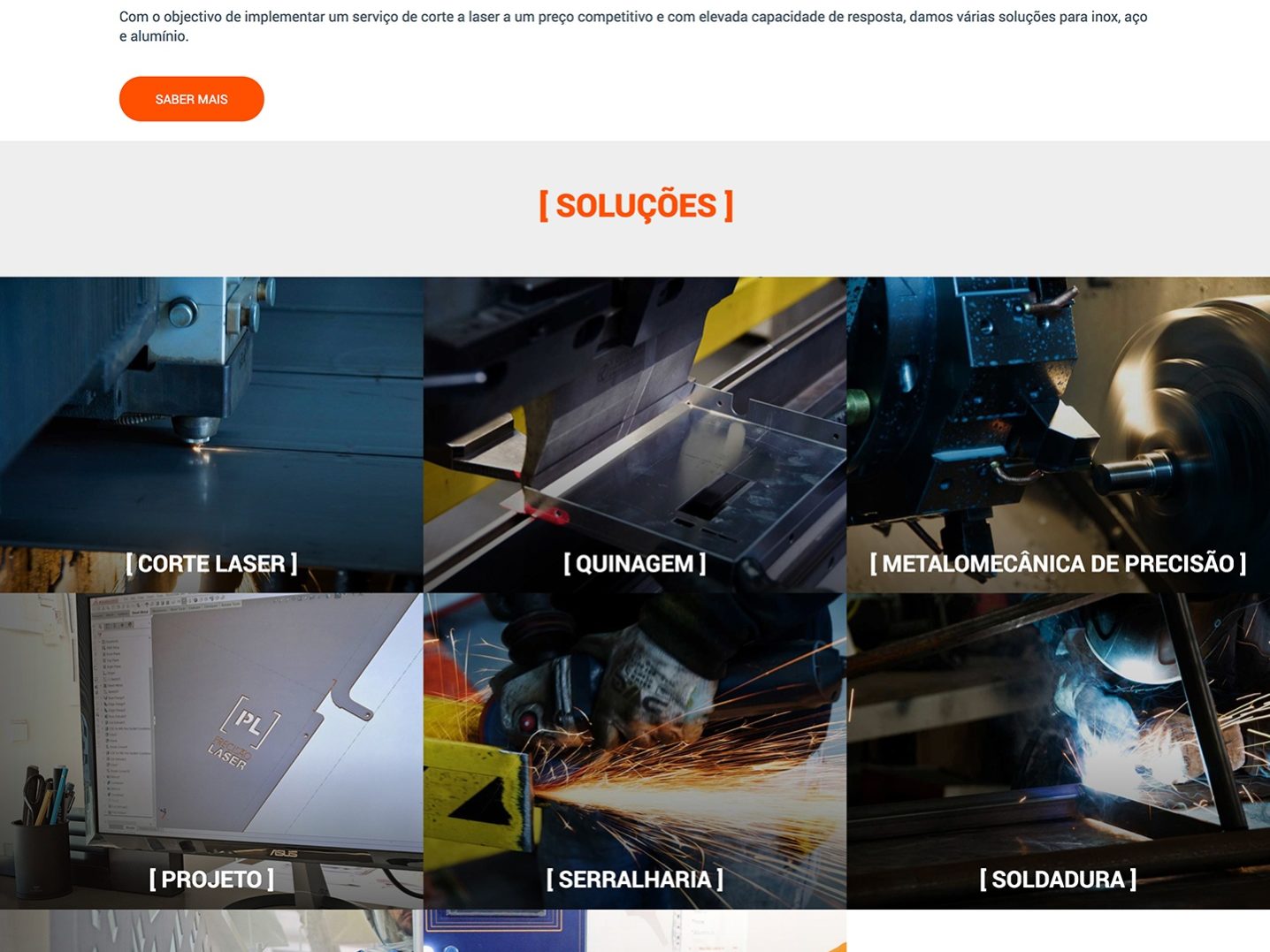 Precisão Laser - Website